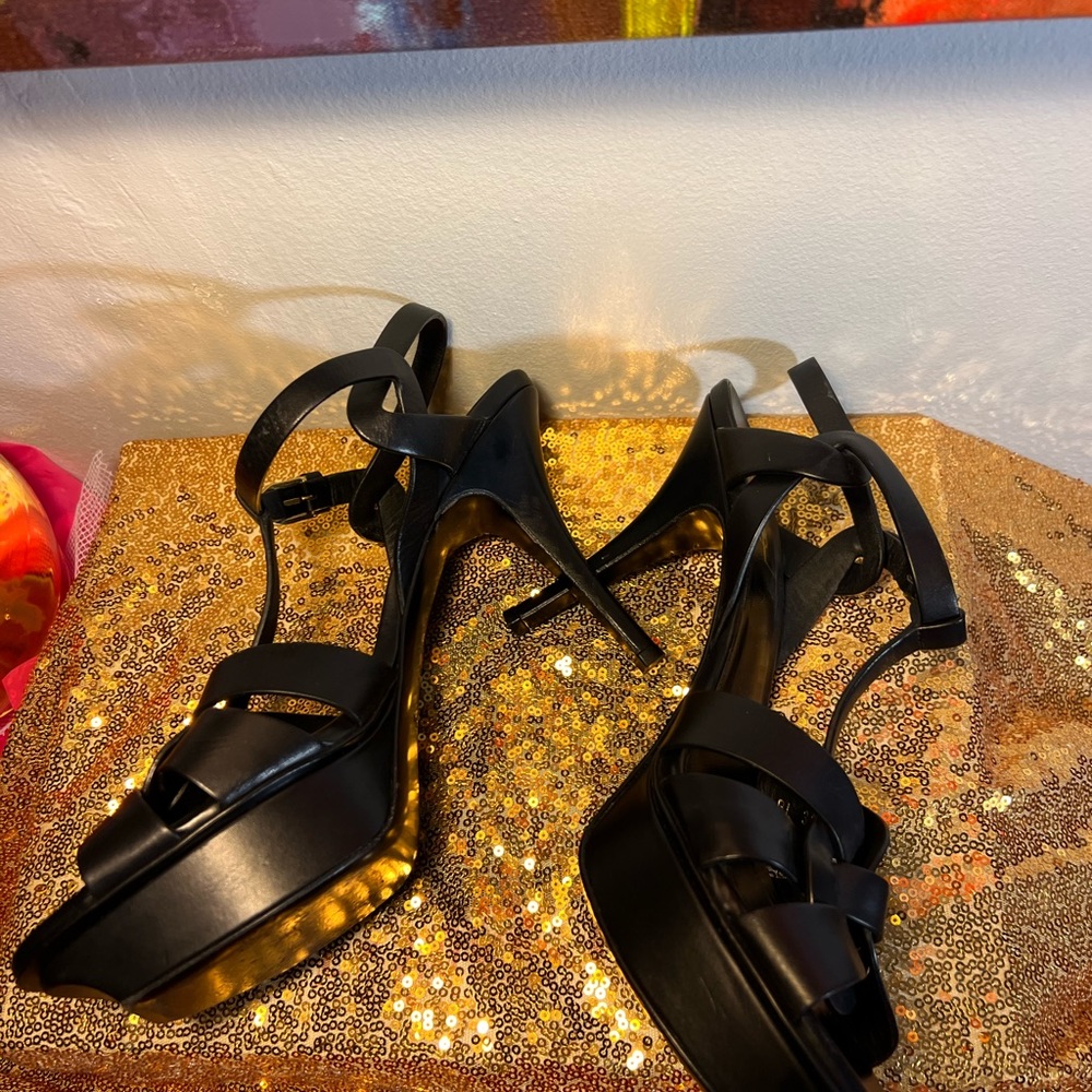 SAINT LAURENT
Tribute woven leather platform sandals size 40 (W) US 10 - Picture 5 of 17